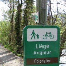 Panneau point-nœud Liège - Angleur