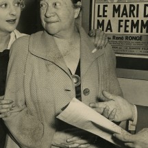 Avec Pauline Carton (au centre) et René Rongé (à droite)