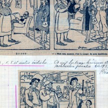 Octobre 1944, caricatures de presse