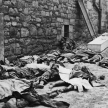 15. Dezember Stavelot, Körper von Zivilisten (Waffen-SS)