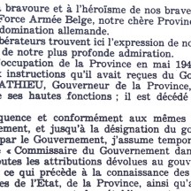 7/9/1944, proclamation du Gouvernement de la Province de Liège
