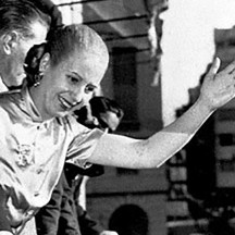 Jan Domingo Perón avec sa femme, Evita