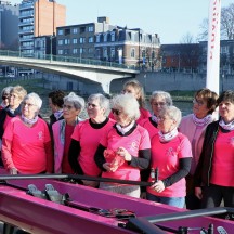 « Ramer en rose » contre le cancer du sein ©Province de Liège