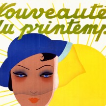 Promotion poster for the clothing store 'Au Printemps'
