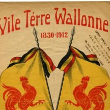 Couverture de la partition de 'Vîle térre wallonne' (1912)