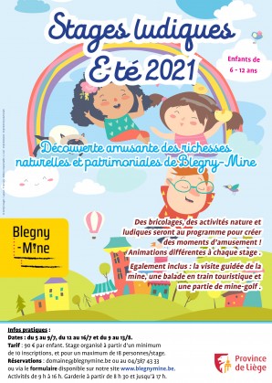 Stages été 2021 Province de Liège