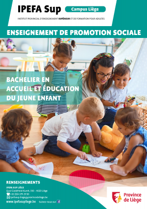 Bachelier en Accueil et éducation du jeune enfant