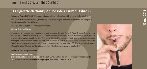 Jeudi Santé: "La cigarette électronique: une aide à l'arrêt du tabac?" 