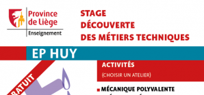 Stage d'été à l'Ecole Polytechnique de Huy du 27 au 31 août!