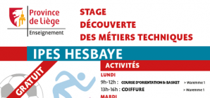 Stage d'été à l'IPES de Hesbaye du 26 au 30 août !  
