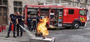 Les Cadets de l'École du Feu aux Fêtes de Wallonie