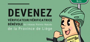 Devenez Vérificateur/trice bénévole du réseau points-nœuds cyclable de la Province de Liège