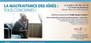 JeudiSanté : La maltraitance des aînés : tous concernés !