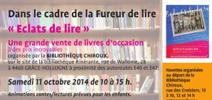 Vente de livres d'occasion à la Bibliothèque itinérante