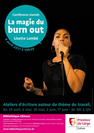 Ateliers d'écriture sur le thème du travail - Lisette Lombé - Bibliothèque Chiroux (Liège)