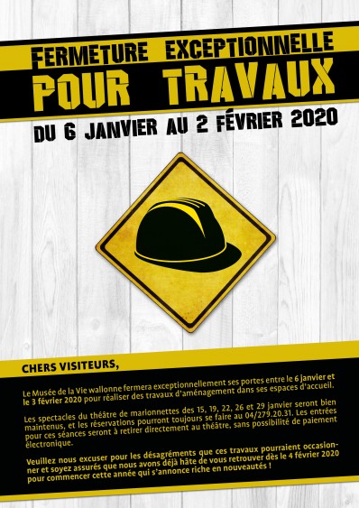 Travaux au musée