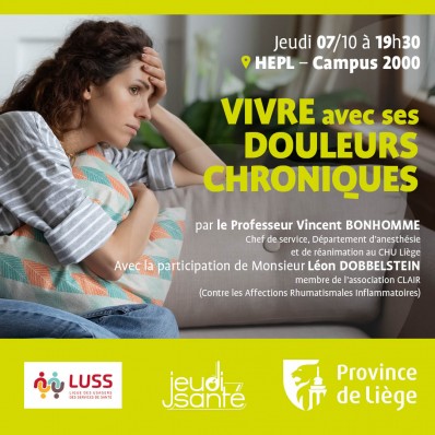JeudiSanté : Vivre avec ses douleurs chroniques