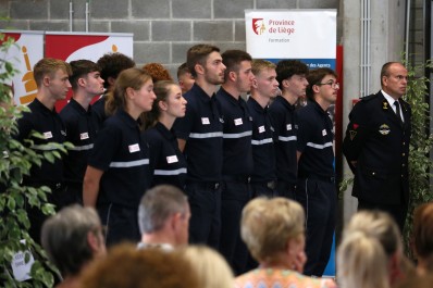 École des Cadets de la Province de Liège : 22 nouveaux cadets-pompiers volontaires prêts à postuler