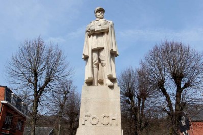 La statue du Maréchal Foch à Spa