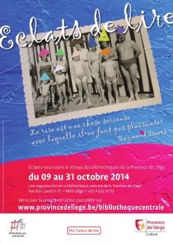 Vernissage de la Fureur de lire 2014, le 8 octobre à la bibliothèque Chiroux