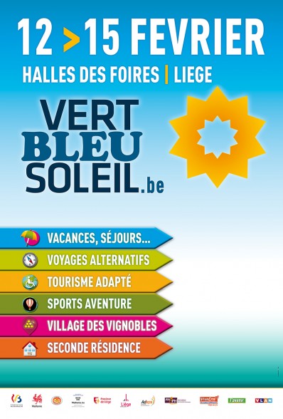 Affiche Salon Vert Bleu Soleil 2015