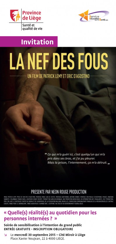 Soirée de sensibilisation et projection du documentaire la Nefs des Fous