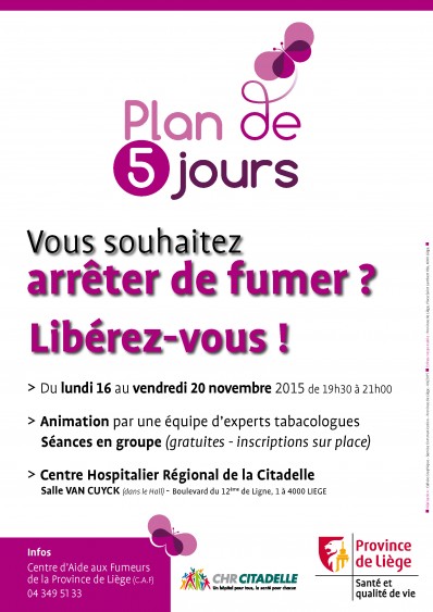 Plan de 5 jours novembre 2015