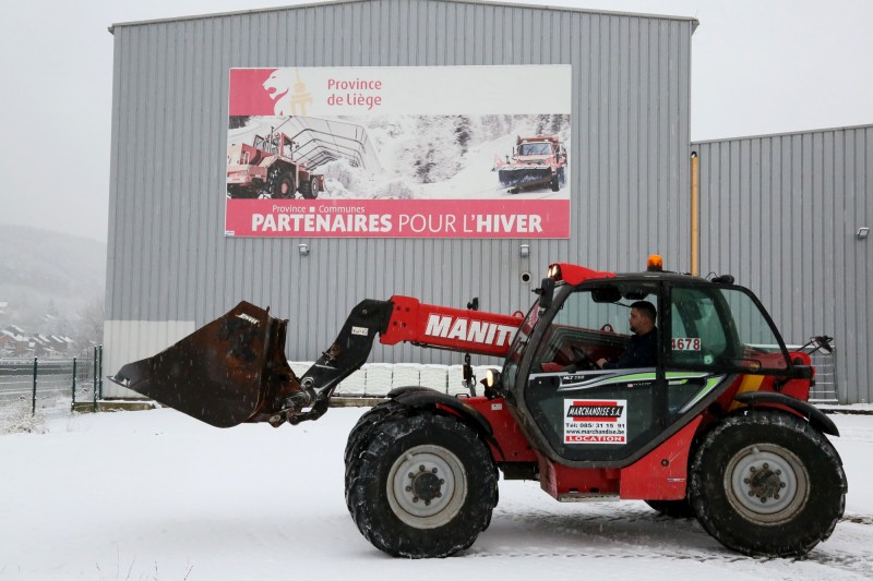 Stock de sel de déneigement à Amay ©ProvincedeLiège