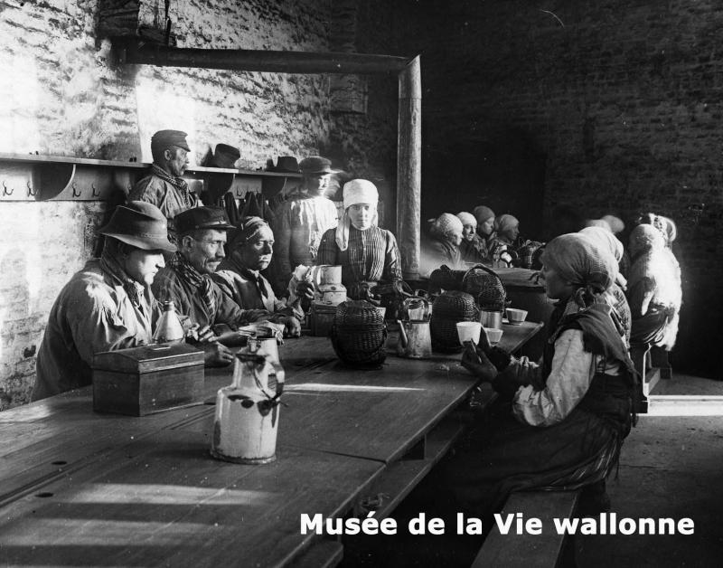 Réfectoire Horloz/ Archives du Musée de la Vie wallonne
