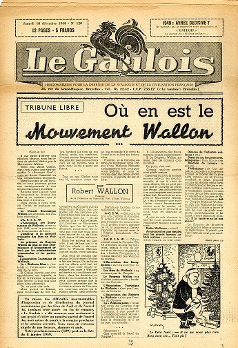 Une du Gaulois du 18 décembre 1948 © FHMW