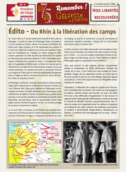 Gazette de guerre n° 4 - Edito