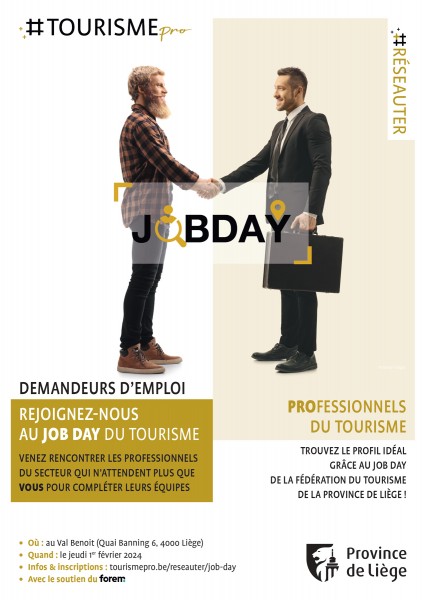 1er Job Day de la Fédération du Tourisme ce 1er février au Val-Benoît