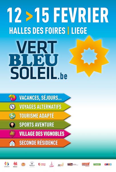 Affiche Salon Vert Bleu Soleil 2015