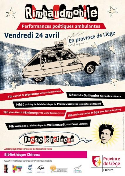 Rimbaudmobile dans la Province de Liège